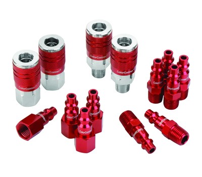 Legacy A73458D | ColorConnex Type D, 14 Piece 1/4 Inch Body Coupler
