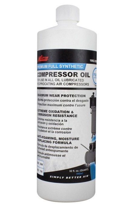 Milton Industries 1002-32S | Compressor Oil Synthetic Flip Top 32Oz
