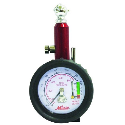 Milton Industries S-934 | Tire Gauge with Tire Tread Depth Gauge
