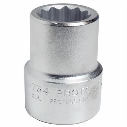 Stanley Proto J5788 | Fractional Standard Length Drive Socket, 12 Point Socket, 1 In Square Drive, 2-3/4 In Socket