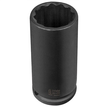 Sunex 2804ZD | 12-Inch Drive 32-Mm 12-Point Deep Spindle Nut Socket